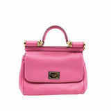 thumbnail Sicily bag in dauphine Small Pink calfskin GHW - L'UXE LINK