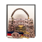 thumbnail QUEEN MARGARET' SHOULDER BAG WITH A BEE MOTIF in python ghw - L'UXE LINK