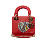 thumbnail mini dior red color with heart - L'UXE LINK