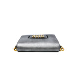 thumbnail j'a flap bag in silver gray leather frame