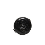 thumbnail Double Sided In Black Shiny Lambskin Quilted Round Top Handle Vanity Bag GHW With Chain - L'UXE LINK
