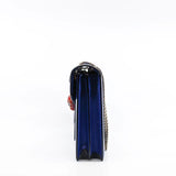 thumbnail serpenti forever bag large blue with red purple eyes buckle ghw - L'UXE LINK