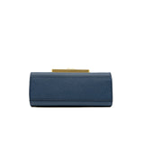 thumbnail Moynat Réjane Nano Bag Calfskin Navy Ghw with Strap - L'UXE LINK