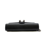 thumbnail dionysus wallet on chain leather in black PHW with crystal