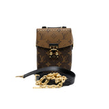 thumbnail Camera Box Monogram Reverse Canvas Handbag GHW With Strap - L'UXE LINK