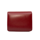 thumbnail Small Classic bag in Box Calfskin Red Ghw with Strap - L'UXE LINK