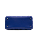 thumbnail medium lady dior zippy style in lambskin electric blue phw 2013