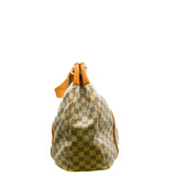 thumbnail Galliera GM White Damier Azur Canvas Shoulder Bag GHW - L'UXE LINK