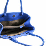 thumbnail Top Handle Bag blue electric Antique Brass Hardware - L'UXE LINK