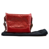 thumbnail Small Gabrielle In Red Aged Calfskin Leather Hobo Bag Multicolor Hardware Seri 27 - L'UXE LINK