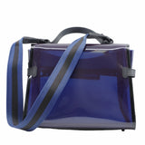 thumbnail Delvaux Tempete PVC Dark Night Satchel Navy De Prusse - L'UXE LINK