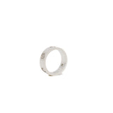 thumbnail Love Ring In 18K White Gold Set With 3 Diamonds Size 54 rrp7100 - L'UXE LINK