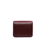 thumbnail small CLASSIC BAG IN BOX CALFSKIN BURGUNDY ghw - L'UXE LINK