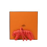 thumbnail Milo Rooroo Tiger In Rose Texas/Rouge Indien Lambskin Bag Charm - L'UXE LINK