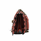 thumbnail French Calfskin Intrecciato Wingtip City Knot Bag Hibiscus Black - L'UXE LINK