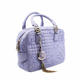 thumbnail versace tote leather purple phw - L'UXE LINK