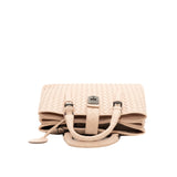 thumbnail Roma tote in leather pink - L'UXE LINK