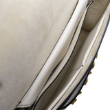 thumbnail J'adior Medium White Calfskin Chain Flap Bag GHW - L'UXE LINK