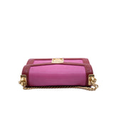 thumbnail small flap bag in Calfskin Lizard Embossed red/pink ghw - L'UXE LINK