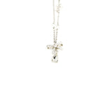 thumbnail Ribbon Bow With Rhinestone Crystal Pendant Necklace - L'UXE LINK