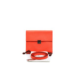 thumbnail Clic 16 Wallet Epsom Orange Poppy PHW Y Stamp With Strap - L'UXE LINK