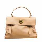 thumbnail Handbag leather beige ghw - L'UXE LINK