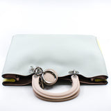 thumbnail Large Diorissimo In Grey/Yellow/Pink Calfskin Leather Handbag PHW With Strap - L'UXE LINK