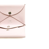 thumbnail Calvi Duo Card Wallet 09 Mauve Pale Epsom B Stamp - L'UXE LINK