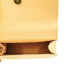 thumbnail Pearl Enamel Quilted Yellow Lambskin Leather Top Handle Flap Clutch With Chain Seri K540XXXX - L'UXE LINK