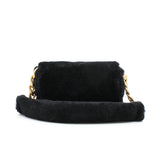 thumbnail Small Black Shearling Quilted Chunky Chain CC Flap Bag GHW Seri 30 - L'UXE LINK