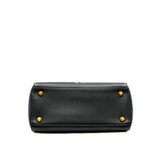 thumbnail Medium Lady Dior Wheel Of Fortune Black Printed Leather Handbag GHW With Strap - L'UXE LINK