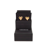 thumbnail heart cc logo earring in pink/ghw - L'UXE LINK