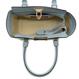 thumbnail small tote with rockstuds in leather blue ghw - L'UXE LINK
