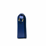 thumbnail side bag leather blue ghw - L'UXE LINK