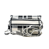 thumbnail small camp messenger bag in fabric black/white 2022