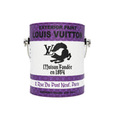 thumbnail painting box in leather purple/white phw - L'UXE LINK