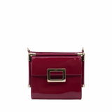 thumbnail VIV' CARRÉ SHOULDER BAG SMALL LEATHER PINK - L'UXE LINK