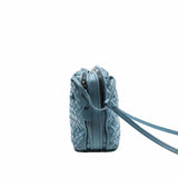 thumbnail NODINI CROSSBODY BAG INTRECCIATO NAPPA SMALL LEATHER BLUE - L'UXE LINK