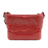 thumbnail Small Gabrielle In Red Aged Calfskin Leather Hobo Bag Multicolor Hardware Seri 27 - L'UXE LINK