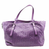 thumbnail Tote Bag Intrecciato Leather Purple - L'UXE LINK