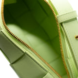 thumbnail cassette belt bag in calfskin light green ghw