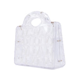 thumbnail Valentino Garavani Mini Le Troisieme Clear Acrylic Tote With Strap