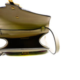 thumbnail mini sylvie with top handle embroidered floral in calfskin white ghw