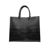 thumbnail large book tote in calfskin black