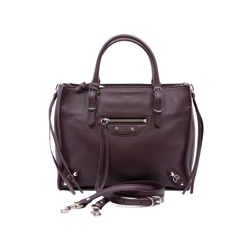 neo classic mini burgundy In Leather winered