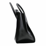 thumbnail LUGGAGE BAG MICRO LEATHER WHITE BLACK GHW - L'UXE LINK