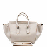 thumbnail Tie Knot Tote MEDIUM Grainy Leather  GREY - L'UXE LINK