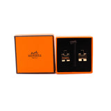 thumbnail Eileen In Black And Rose Gold Plated Metal Earrings - L'UXE LINK