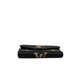 thumbnail Victorine Wallet in leather black ghw - L'UXE LINK