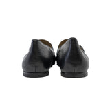 thumbnail Time Loafer in Goatskin with Openwork Hardware Black #36 - L'UXE LINK